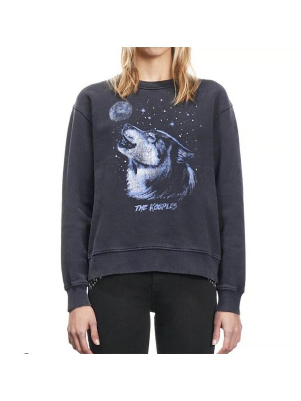 The Kooples Wolf Graphic Crewneck (2)